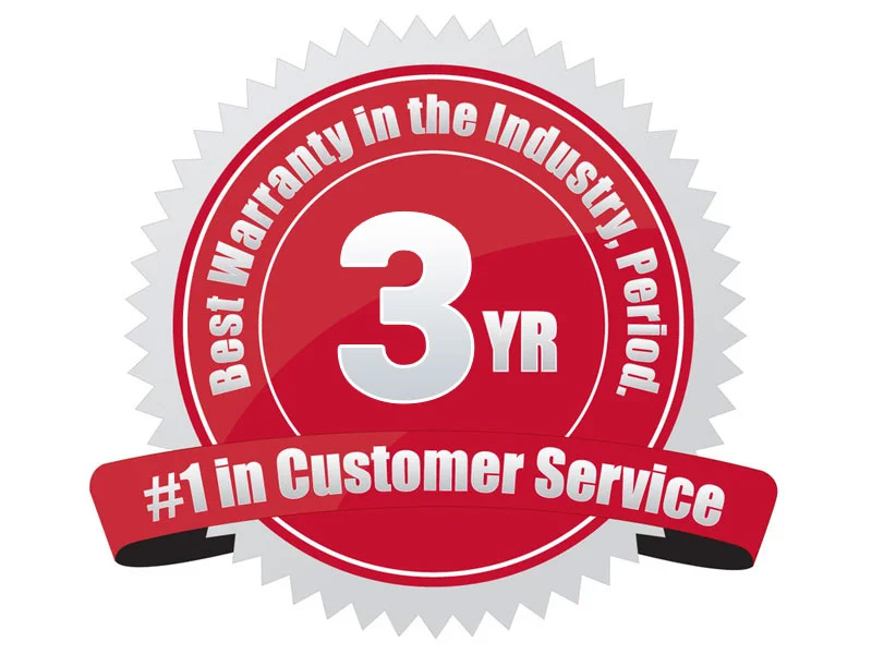 3 Year Warranty