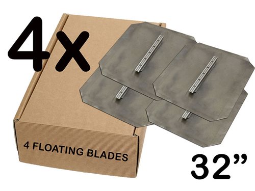 32 Inch/80cm FLOATING BLADES SET OF 4     Includes GST